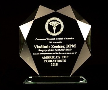 Dr Zeetser is America's TOP Podiatrists 2019
